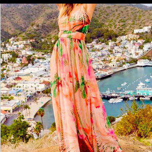 NEW Venus Tropical Print Maxi Dress Size 4